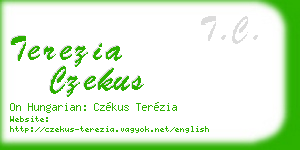 terezia czekus business card