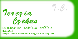 terezia czekus business card